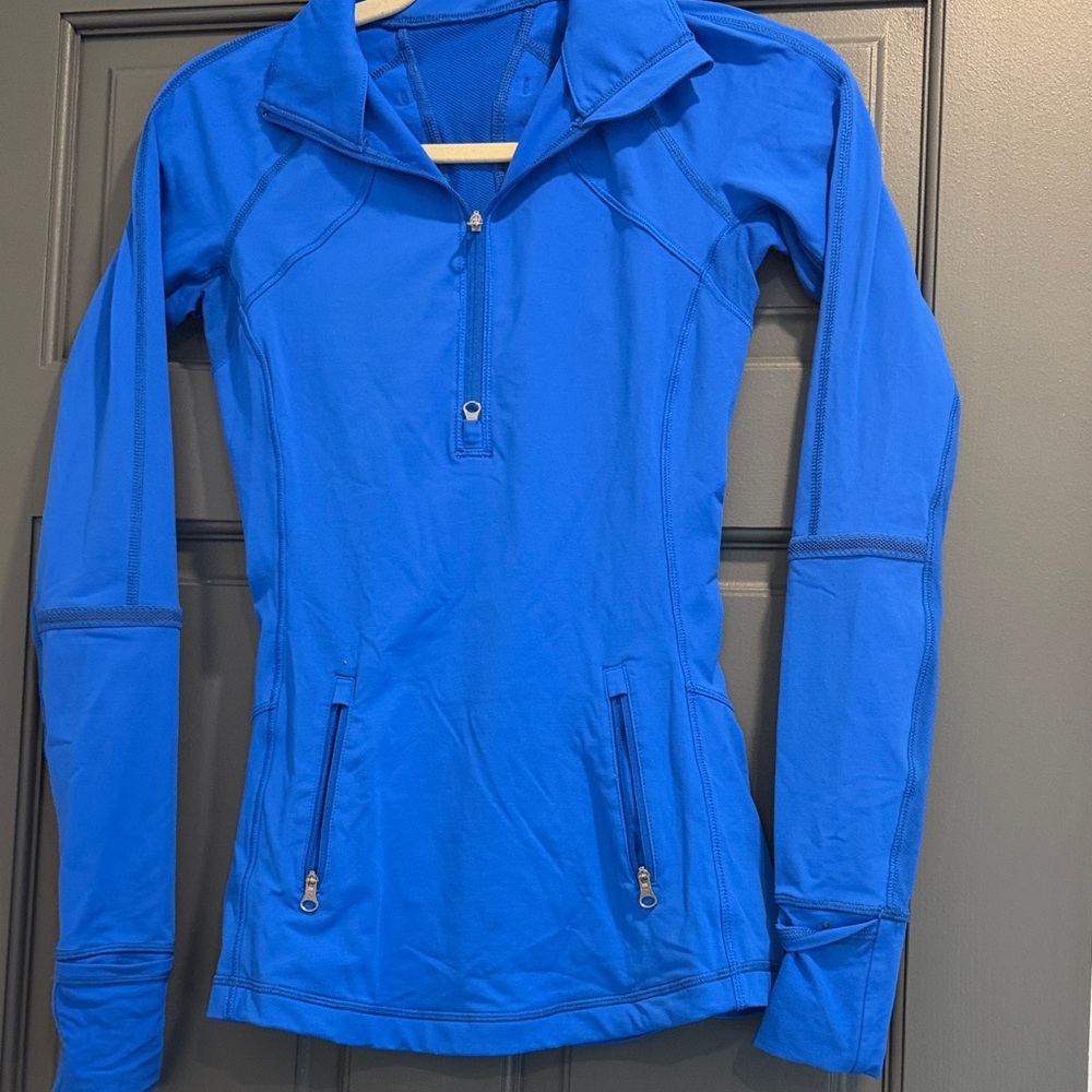 lululemon athletica Blue Half-Zip Sweatshirt